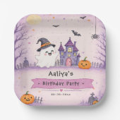 奇抜なハロウィン誕生日パーティー ペーパープレート (正面)