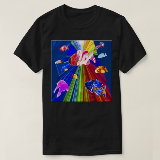 奇抜な水族館 Tシャツ (デザイン正面)