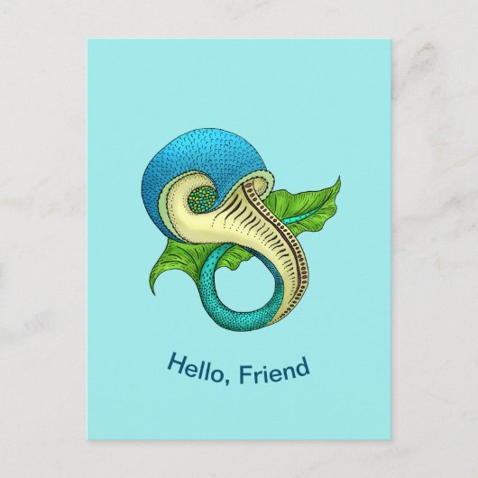 奇数はがき ポストカード (正面)