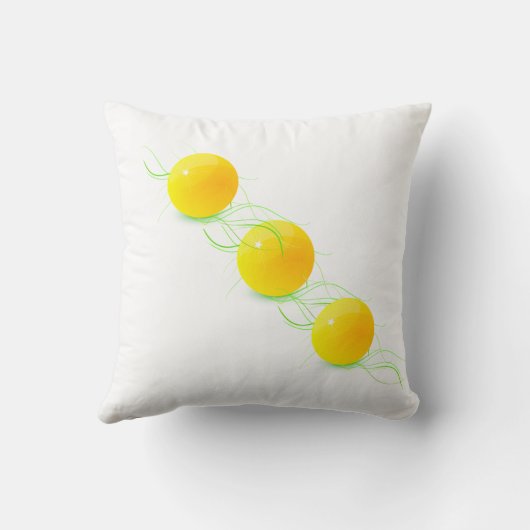 奇数イエロードットアメリカンMoJo枕 クッション (裏面)