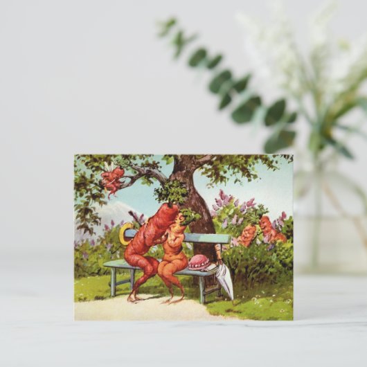 奇数カビクトリアンロキスをするット葉書 ポストカード (スタンド正面)