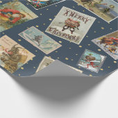 奇数ビクトリアンクリスマスカード ラッピングペーパー (角)