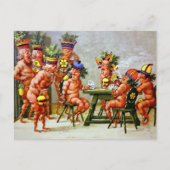 奇数ビクトリアンニンジントランプはがき  ポストカード (正面)