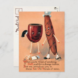 奇数ビクトリアン喫煙はがき  ポストカード