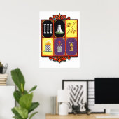 奇数フェローのエンブレマティック度グラフ ポスター (ホームオフィス)