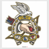 奇数フェロータトゥースタイル馬蹄五徳 シール (シート)