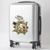 奇数フェロータトゥースタイル馬蹄五徳 シール (スーツケース)