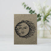 奇数プラネット顔 ポストカード (スタンド正面)