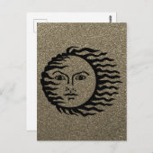 奇数プラネット顔 ポストカード (正面/裏面)