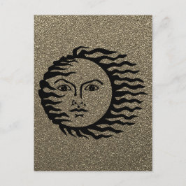 奇数プラネット顔 ポストカード