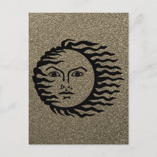 奇数プラネット顔 ポストカード (正面)