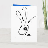 奇数ラビットオリジナルインクスケッチ中国の年誕生 シーズンカード (裏面)