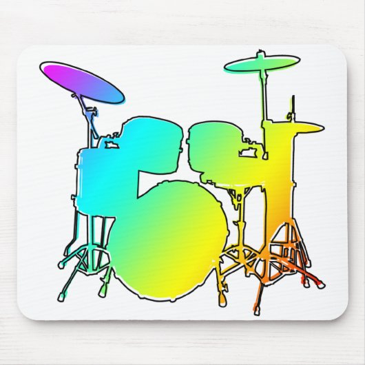 奇数レックスのドラム マウスパッド (正面)