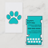 奇数レックスのペット座りスタンプのカード ロイヤリティカード (正面/裏面)