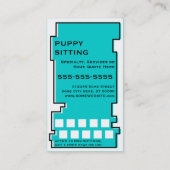 奇数レックスのペット座りスタンプのカード ロイヤリティカード (裏面)