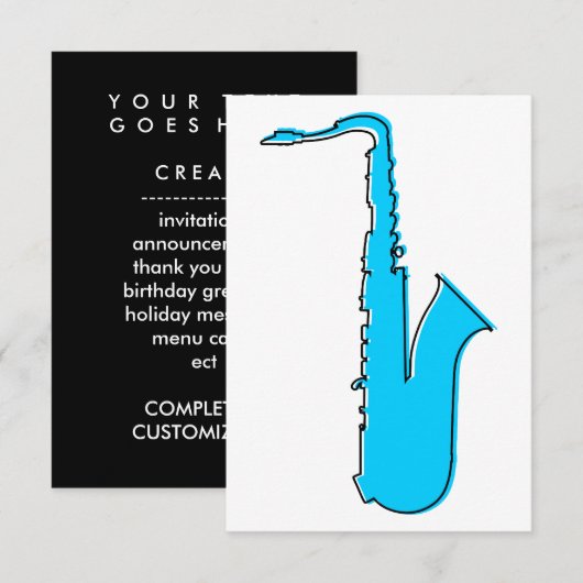 奇数レックスサックス 招待状 (正面/裏面)