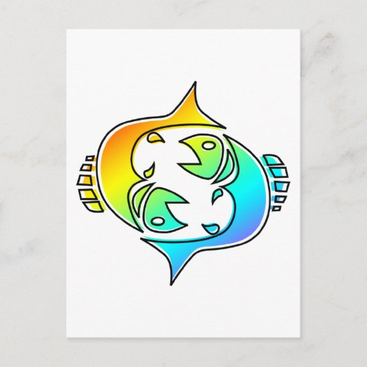 奇数レックス魚座 ポストカード (正面)