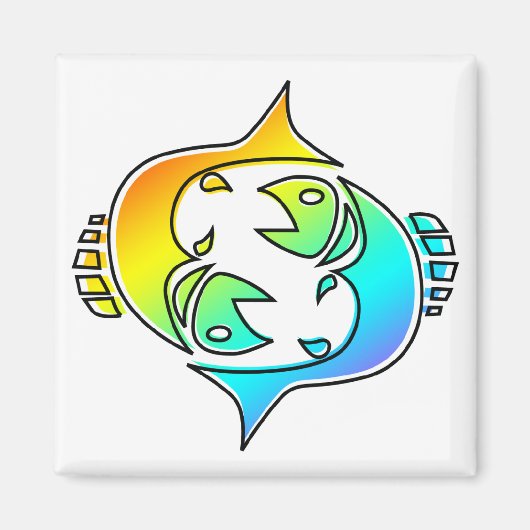 奇数レックス魚座 マグネット (正面)