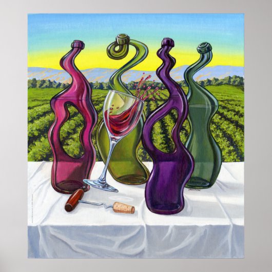 奇数ワインポスター ポスター (正面)