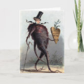 奇数ヴィンテージビクトリアンクリスマスカード シーズンカード (正面)