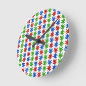 奇数抽象芸術パターン時計 ラウンド壁時計 (傾斜)