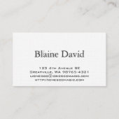 奇術師 名刺 (裏面)