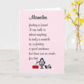 奇跡おもしろいの考え詩 カード (黄色い花)