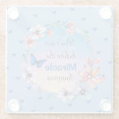 奇跡がやめ起こる前に |青いフローラ ガラスコースター (裏面)