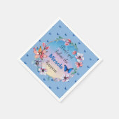 奇跡がやめ起こる前に |青いフローラ スタンダードカクテルナプキン (角)