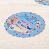 奇跡がやめ起こる前に |青いフローラ ペーパーコースター (アングル)