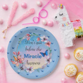 奇跡がやめ起こる前に |青いフローラ ペーパープレート (パーティー)