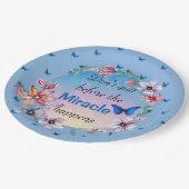 奇跡がやめ起こる前に |青いフローラ ペーパープレート (アングル)