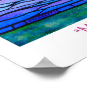 「奇跡が一つずつ起こる」ピンクのリボン・エクレベリー ポスター (角)