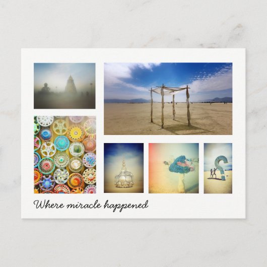奇跡が起こったところ ポストカード (正面)