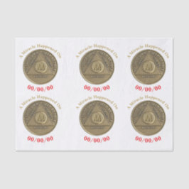 奇跡が起こっカスタムた日付Soberオウムコイン 薄葉紙