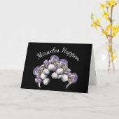 奇跡が起こるアイリス感動的花 カード (黄色い花)