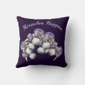 奇跡が起こるアイリス感動的花 クッション (裏面)