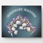 奇跡が起こるアイリス感動的花 フォトプラーク (正面)