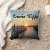 奇跡が起こるサンセット写真デザイン クッション (ブランケット)