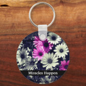 奇跡が起こるデイジー 感動的 キーホルダー (正面)