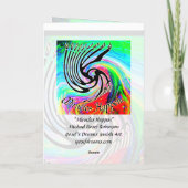 奇跡が起こるハヌカー(ユダヤ教の祭り)カード シーズンカード (裏面)