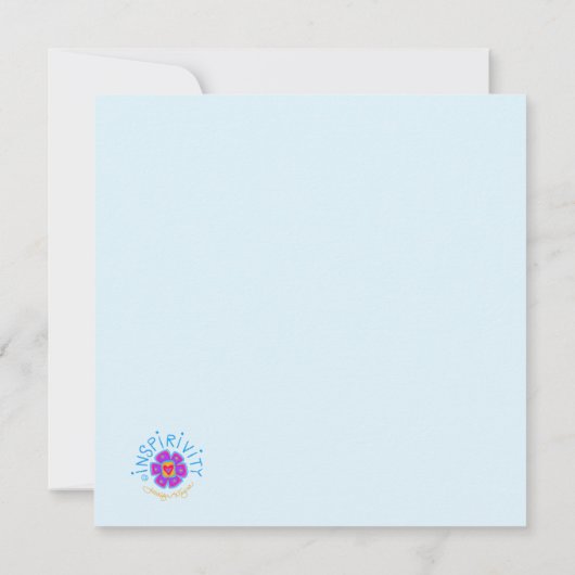 奇跡が起こる信仰かわいらし青感動的 (裏面)