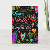 『奇跡が起こる』インスピレーション カード (正面)