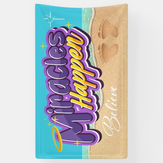 奇跡が起こる 横断幕 (縦)