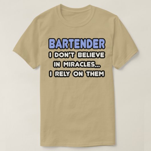 奇跡とバーテンダー Tシャツ (デザイン正面)