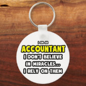 奇跡と会計士…おもしろい キーホルダー (正面)