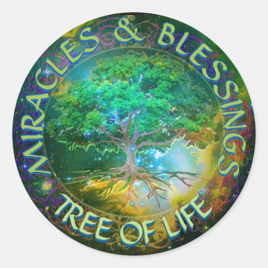 奇跡と恵みツリー・オブ・ライフ ラウンドシール (正面)