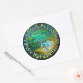 奇跡と恵みツリー・オブ・ライフ ラウンドシール (封筒)