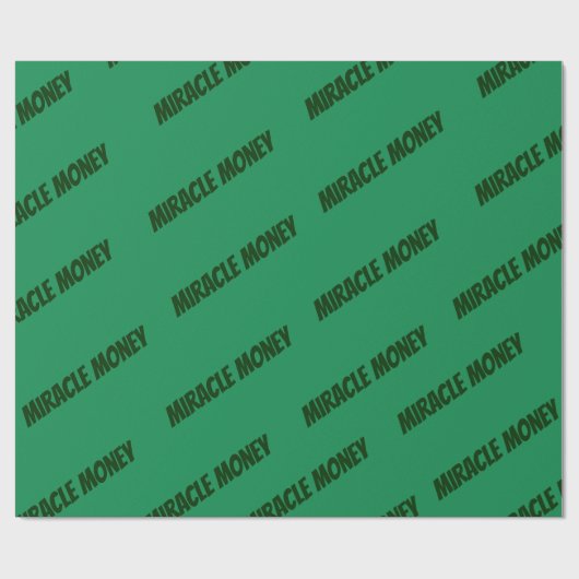 奇跡のお金が私の手の中にある ラッピングペーパー (フラット)