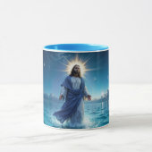 奇跡のイエスキリスト海スピリチュアル平和 マグカップ (中央)